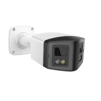 Vikylin HIK Compatible 4MP Lente dual Cámara IP panorámica IR y ColorVu Audio bidireccional Detección humana Ranura para tarjeta SD Plug & Play HIK NVR