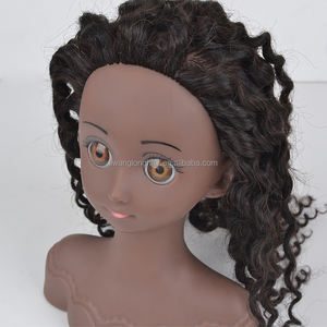 Cabeza <span class=keywords><strong>de</strong></span> Maniquí <span class=keywords><strong>de</strong></span> <span class=keywords><strong>Pelo</strong></span> <span class=keywords><strong>Natural</strong></span> <span class=keywords><strong>de</strong></span> 12 Pulgadas LWL, <span class=keywords><strong>Muñeca</strong></span> <span class=keywords><strong>de</strong></span> Práctica para Niños, Juguete <span class=keywords><strong>de</strong></span> Piel Oscura, Cabeza <span class=keywords><strong>de</strong></span> <span class=keywords><strong>Muñeca</strong></span> Africana Negra para Jugar - Product Image 4