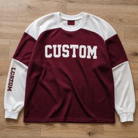 Maillot de football personnalisé à manches longues pour hommes JUSHENG, en polyester respirant à séchage rapide, avec empiècements en mesh, uniforme de football pour équipe
