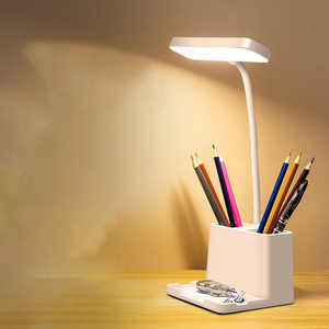 रिचार्जेबल यूएसबी स्मार्ट एलईडी डेस्क लैंप बेडरूम डेस्क पढ़ने के लिए लाइट ऑफिस टेबल लैंप - Product Image 5