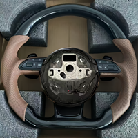 Volant personnalisé de haute qualité en cuir noir et marron pour Audi A3 8V A4 B8 B9 A5 2010 A6 C7 C8 RS3