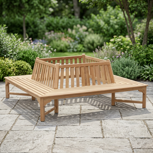 Banc d'extérieur carré en teck 2,2 m, résistant à l'eau, durable, minimaliste, moderne, pour 4 personnes, mobilier de patio, hôtel INDOTEAK OUT02 - Product Image 3