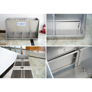 Alimentador automático de acero inoxidable de doble cara SS304 a precio de fábrica, larga vida útil, anticorrección para granjas de cerdos, nueva condición - Product Image 4
