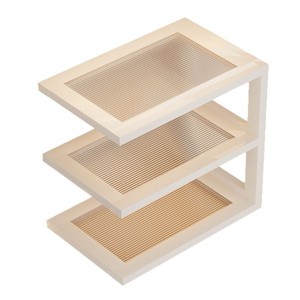 Multi Tiered Desktop <b>Shelf</b> 3 Layers Rectangle Standing Type Multipurpose Storage <b>Rack</b> For Bedroom Kitchen Living Room - Product Image 5