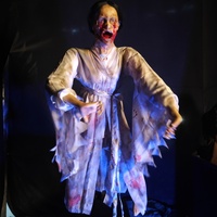 Figurines fantômes pneumatiques personnalisables pour maisons hantées, accessoires d'horreur, décorations pneumatiques pour Halloween, directement de l'usine