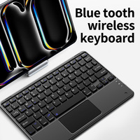 Clavier sans fil portable noir 78 touches avec pavé tactile, interface USB, pour tablette PC, livraison rapide, nouveau style mécanique, disposition UK