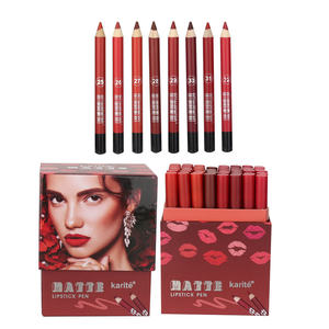 Crayon à lèvres mat Karité à faible MOQ, crayon contour des lèvres, maquillage cosmétique, beauté, logo personnalisé, crayon à lèvres multicolore, marque privée - Product Image 5