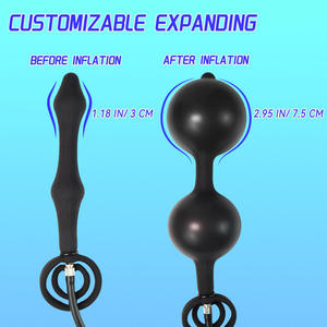 Tapón <span class=keywords><strong>anal</strong></span> de silicona líquida negra, tapón <span class=keywords><strong>anal</strong></span> sexual más seguro y juguete sexual inflable - Product Image 5
