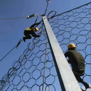 Galvanized <strong>Hexagonal</strong> Hole Shape Welded Wire Mesh Gabion Slope Protection Stone Cage <strong>Net</strong> for Retaining Wall Fence Woven Cutting - Product Image 4