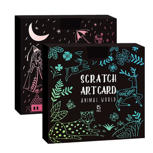 Trẻ em nghệ thuật giấy Đồ chơi giáo dục sáng tạo DIY <span class=keywords><strong>Scratch</strong></span> Painting nghệ thuật và vẽ đồ chơi - Product Image 1