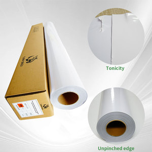 Máy in phun có thể in tự dính Vinyl 24 inch CuộN đề can có thể in xe bọc bóng trắng tự dính Vinyl 140 GSM - Product Image 3