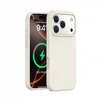 Coque de téléphone en silicone souple avec bouton pour iPhone 18 PROMAX