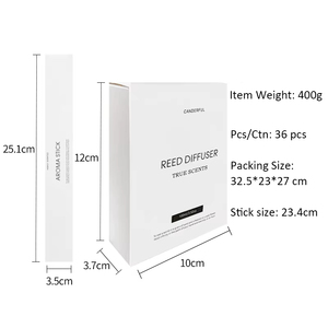 Diffuseur de parfum de marque privée diffuseur de décoration d'intérieur bouteille en verre diffuseur de roseau parfumé à l'huile essentielle - Product Image 3