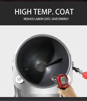 Semikron 260MM Stainless Steel Gas Listrik 3000-5000W Mesin Masak Otomatis Mudah Bersihkan untuk Nasi Goreng Mie Pasta 1-3 Orang