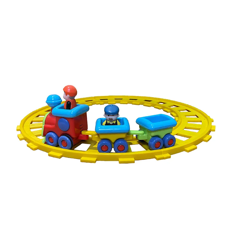 ZhanSheng Eco-friendly ABS Early Educational Splicing track Suitable Children Round Electric Train Toys For Kid best gift