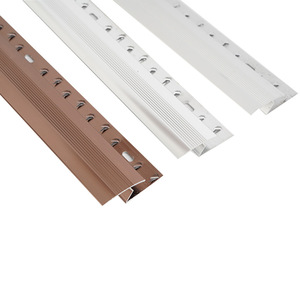 Hiện Đại Z-Hình Dạng Gốm Gạch <span class=keywords><strong>Trim</strong></span> 1.5Mm Dày Linh Hoạt Nhôm Thảm Cạnh Hồ Sơ Cho Trang Trí Nội Thất - Product Image 4