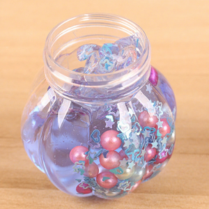 Pâte à modeler slime perle en forme de citrouille avec perles colorées et paillettes, jouet sensoriel pour enfants - Product Image 2