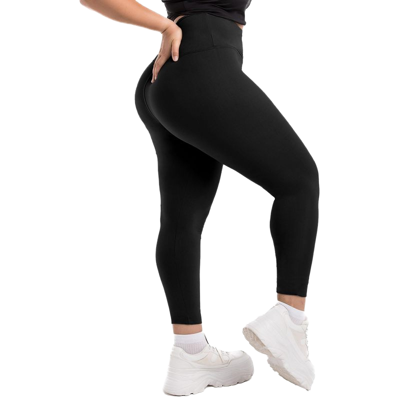 Lanyu Women's High Waist Elastic Waist Yoga Pants Quick Dry Running Compression Leggings Solid Gym Workout Oversize Plus Size