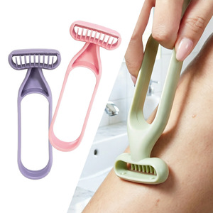 Portable Razor For Underarm Hair Removal Travel Size Manual Plastic Women's <b>Shaving</b> Tool - Product Image 2