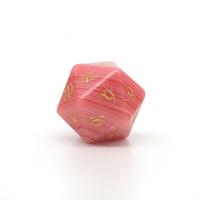Jeu de dés en pierre d'agate polyédrique, parfait pour D & D et autres jeux de société.
