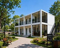 Maison conteneur moderne préfabriquée de 40 pieds, extensible, en panneaux sandwich respirants, structure en acier, villa/appartement mobile de luxe