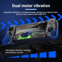 Manette de jeu sans fil D6 MINI Hall Rocker à double moteur de vibration pour Switch, Android, iOS, ordinateur et streaming