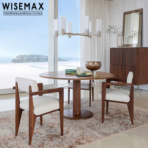 WISEMAX FURNITURE Chaise de salle à manger contemporaine de style designer à imprimé léopard en bois de frêne, chaise de salon pour la maison, le salon, l'hôtel, le <span class=keywords><strong>restaurant</strong></span> - Product Image 3