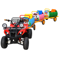 Offre Spéciale : Train à Trois Vagons à Moteur Essence 125cc/150cc avec Frein à Disque Hydraulique pour Parc d'Attractions