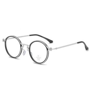 Haute Qualité Optique Cadre Designer Ovale Noir Transparent Couleur Acétate Métal Lunettes Matériel pour Diamant Visage TR90 Optique - Product Image 3