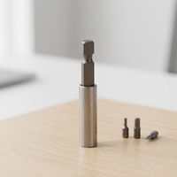 TOOLJOY Factory Custom CR-V Steel 1/4 Hex Extension Rod Quick Release Stainless Steel Magnetic Bit Holder