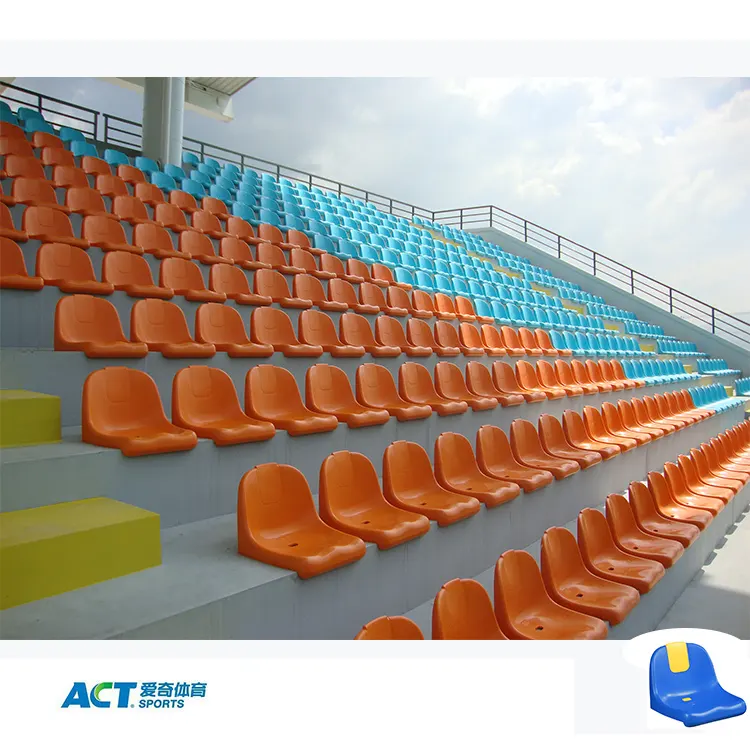 Futbol kriket stadyum plastik açık koltuklar spor stadyumu oturma
