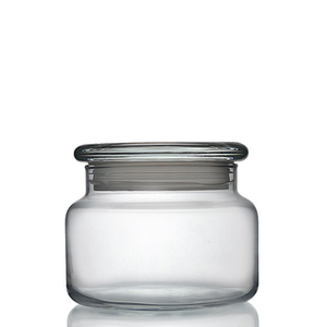 Tarro de vidrio sellado con tapa de cristal, cilíndrico, transparente, con tapa tipo <span class=keywords><strong>hongo</strong></span>, para almacenamiento de té de mandarina, en stock. - Product Image 6