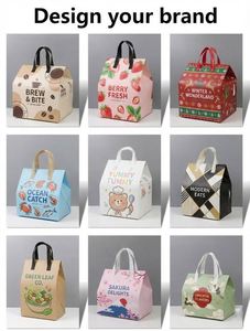 กระเป๋าส่งอาหารแบบกันน้ำ ผ้าไม่ทอ เก็บความร้อน พร้อมโลโก้สั่งทำได้ - Product Image 6