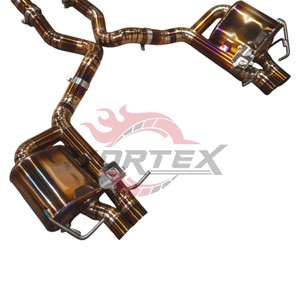 Sistema de Escape Trasero Vortex en Color Dorado Titanio para Mercedes Benz AMG W205 C63 C63S 4.0T, Silenciador Deportivo - Product Image 3