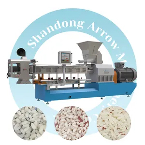 Endüstriyel otomatik yapay pirinç kuskus ekstruder işleme üretim hattı yapma makinesi