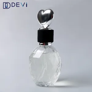 Tu garrafas de vidro transparente pintadas, garrafa de vidro de 50ml para perfume e fragrância, em oferta