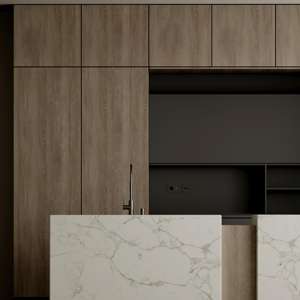 Caja de madera maciza de alta calidad de estilo europeo grifo de fregadero de acero inoxidable impermeable con acabado de grano de madera de lujo moderno para comedor - Product Image 2