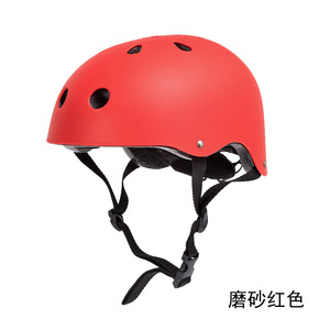 Casco de ciclismo para niños, ajustable, color azul sólido, con ventilación, unisex, para uso infantil - Product Image 4