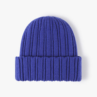 Vente en gros de bonnet en tricot double épais et chaud pour homme bonnet de protection des oreilles bonnet en laine pour femme