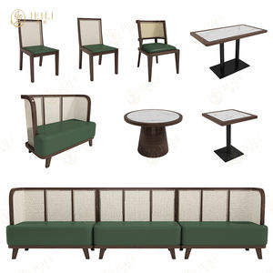 Hôtel moderne en cuir de luxe Marbre blanc Café Commercial Café Restaurant Meubles Banc Stand Sièges Table Chaise Ensemble - Product Image 5