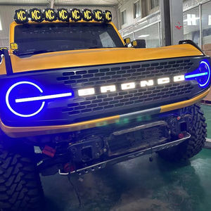 Emblema de rejilla delantera P & D, decoración de luces con letras, luz de rejilla blanca para <span class=keywords><strong>Ford</strong></span> <span class=keywords><strong>Bronco</strong></span> 2021 <span class=keywords><strong>2022</strong></span> 2023 - Product Image 5