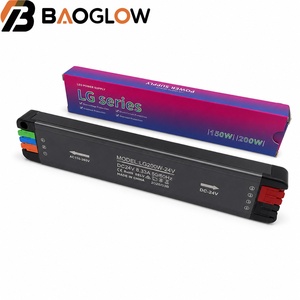 แหล่งจ่ายไฟแบบสลิมบาง 36W-300W AC แรงดันกว้าง DC 12V 24V สำหรับใช้งานภายในอาคาร แรงดันคงที่ สำหรับมอเตอร์ไฟ LED Strip - Product Image 3