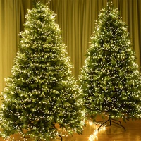 Guirlandes lumineuses LED en cuivre à longueur personnalisable, lumières de feux d'artifice, lumières de chaîne étoilées, à brancher, télécommande, intensité réglable, extérieur, 30/90/120M