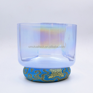 Bol chantant en cristal de quartz transparent Q're Crystal Cosmic Light Sky Color, pour la méditation spirituelle et zen. - Product Image 6