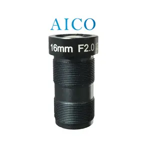 2/3 "formato immagine F2.0 F4.0 F5.6 F8.0 10mega 16 millimetri 4k m12 campo lontano cctv lens consiglio per un'ampia gamma di vista distanza di lavoro di visione