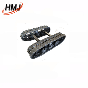 Trang trại <span class=keywords><strong>Crawler</strong></span> Tank <span class=keywords><strong>Mini</strong></span> <span class=keywords><strong>Robot</strong></span> Chassis cao su theo dõi với động cơ điện cho bánh xe ghế xe nâng - Product Image 4