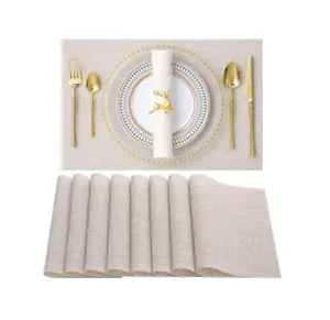 Cách Nhiệt Chống vết bẩn placemats cho bàn ăn bền crossweave dệt nhà bếp bảng thảm