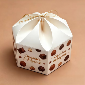 Boîte à dessert en papier kraft carrée jetable de grande taille avec séparateurs pour biscuits, pâtisseries sucrées, beignets, produits congelés - Product Image 5