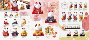 Delicado gato de la suerte, mesa de cerámica, decoración del hogar, accesorios - Product Image 3