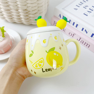 <span class=keywords><strong>Taza</strong></span> de Cerámica Pintada a Mano con Logotipo Personalizado, <span class=keywords><strong>Diseño</strong></span> de Fruta y Flores, 460 ml, <span class=keywords><strong>Taza</strong></span> de Café <span class=keywords><strong>Navideña</strong></span> para el Hogar u Oficina - Product Image 6